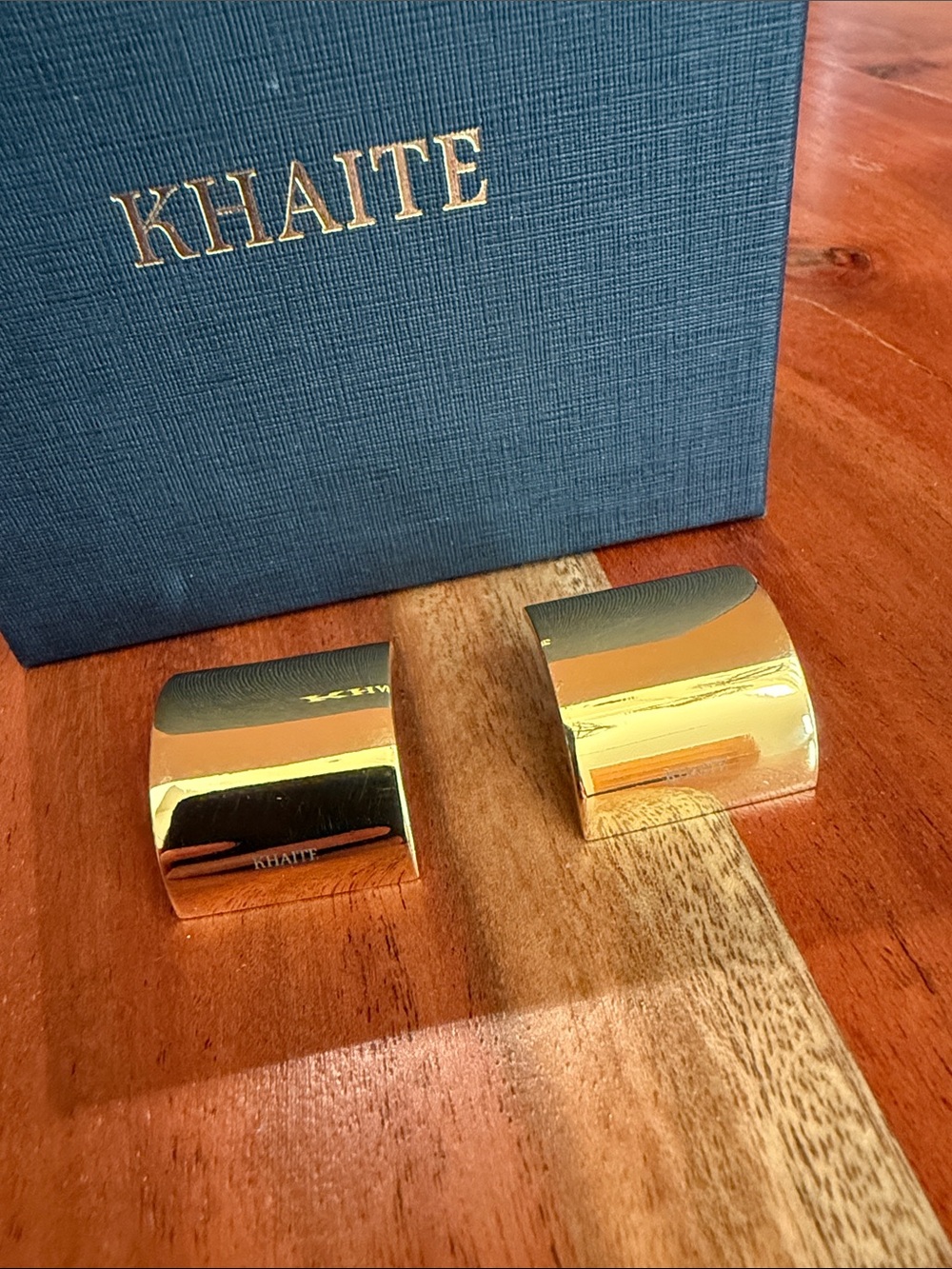 KHAITE Julius 18k Gold Plated Brass Earrings